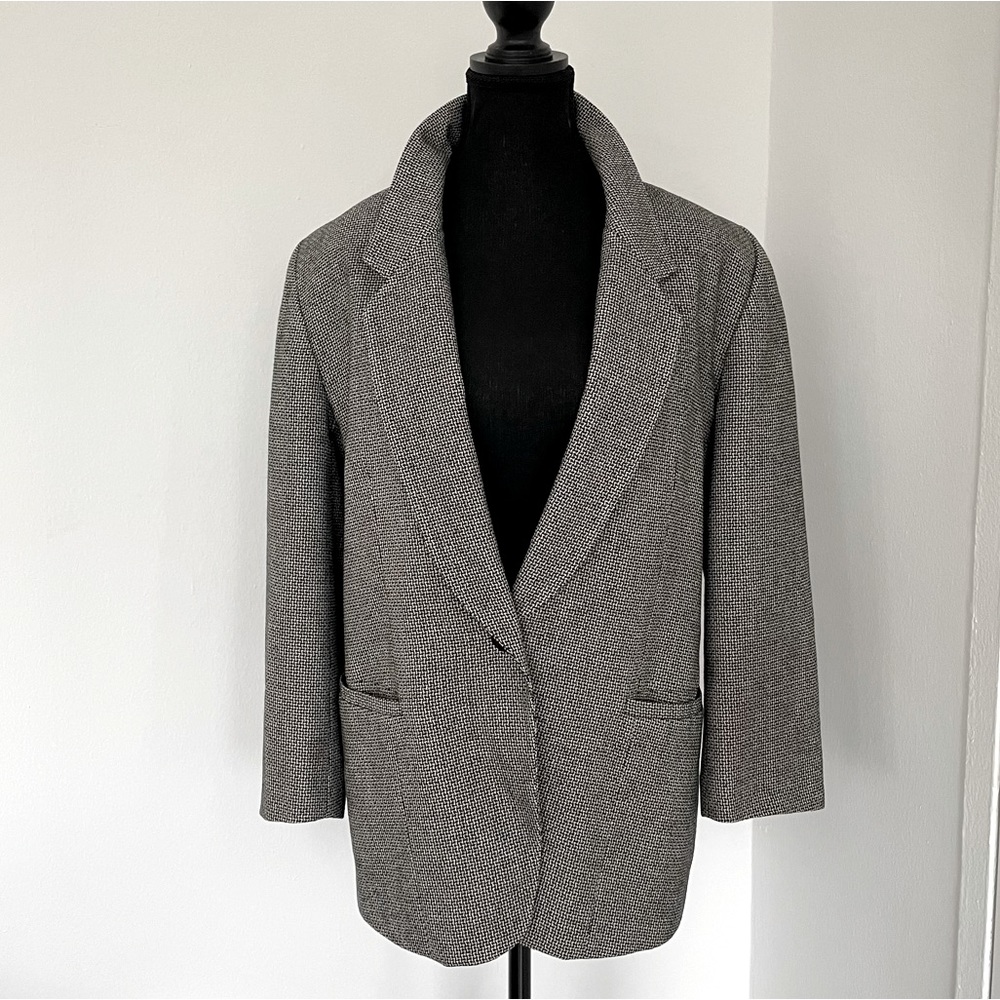 Vintage EVAN PICONE oversized tweed blazer - petite!
